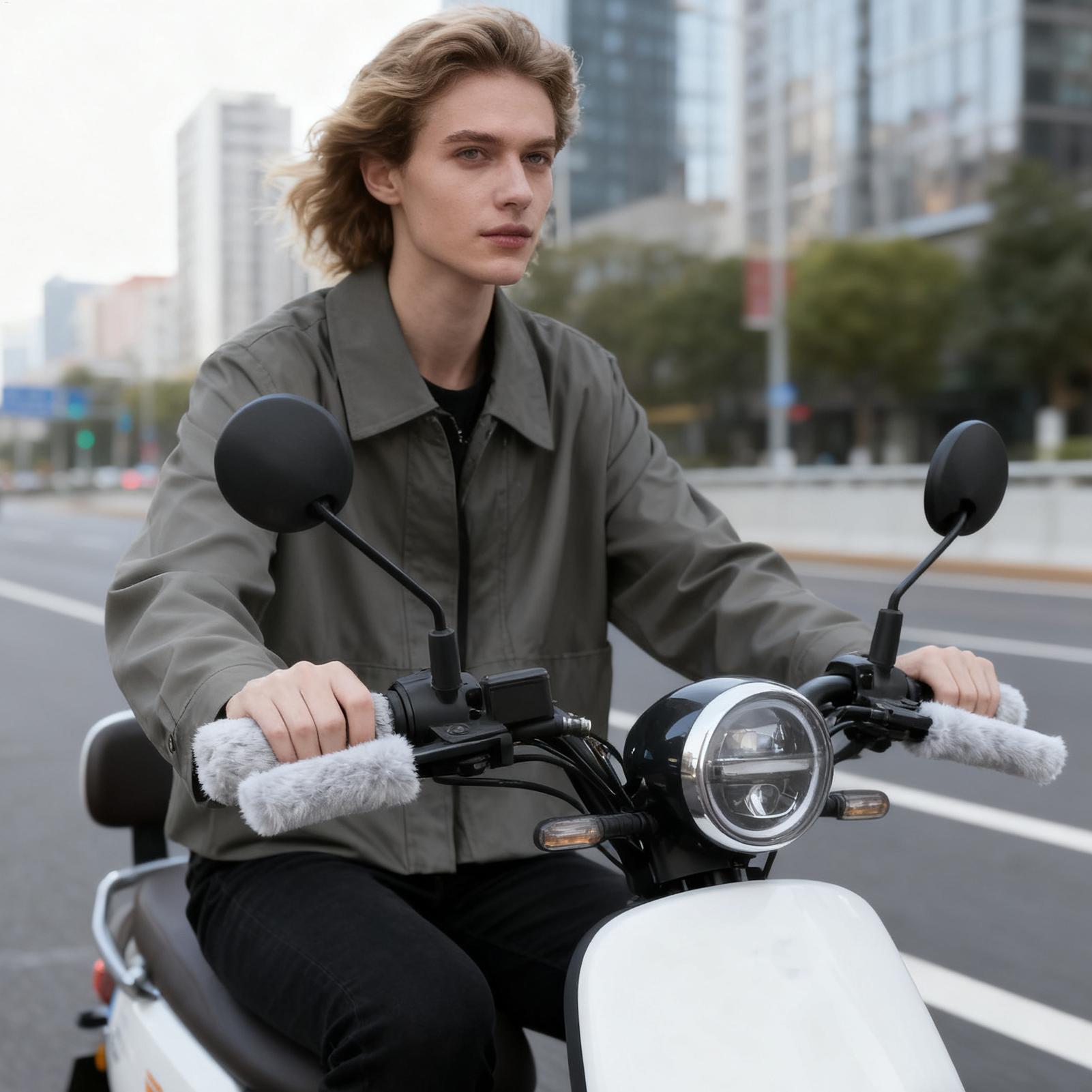 Hand Warmer Electric - Empuñaduras de mano para motocicleta, Protector