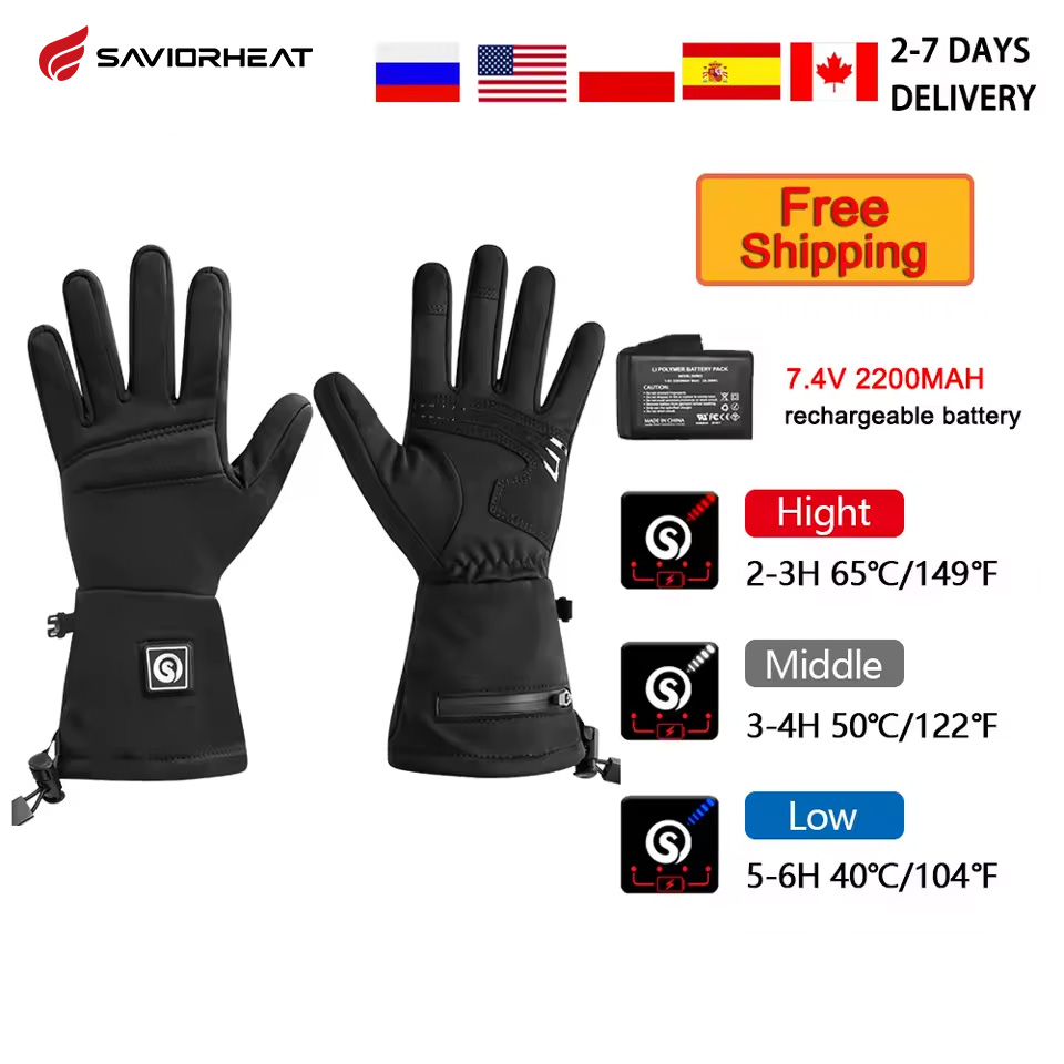 Touch Screen Gloves - Snow Deer S18 guantes calefactables de