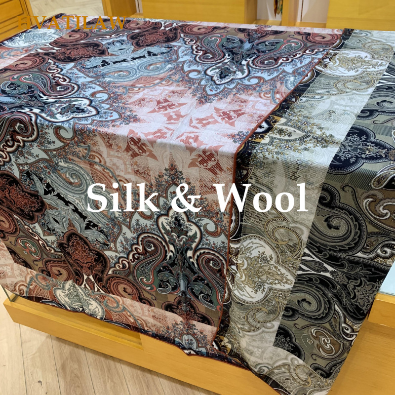 Shawl Wrap Winter - Nuevo Pañuelo de Lujo 30% Seda