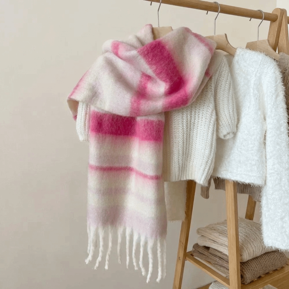 Elegante Bufanda de Lana con R - Wool Scarf Men reseña y precio