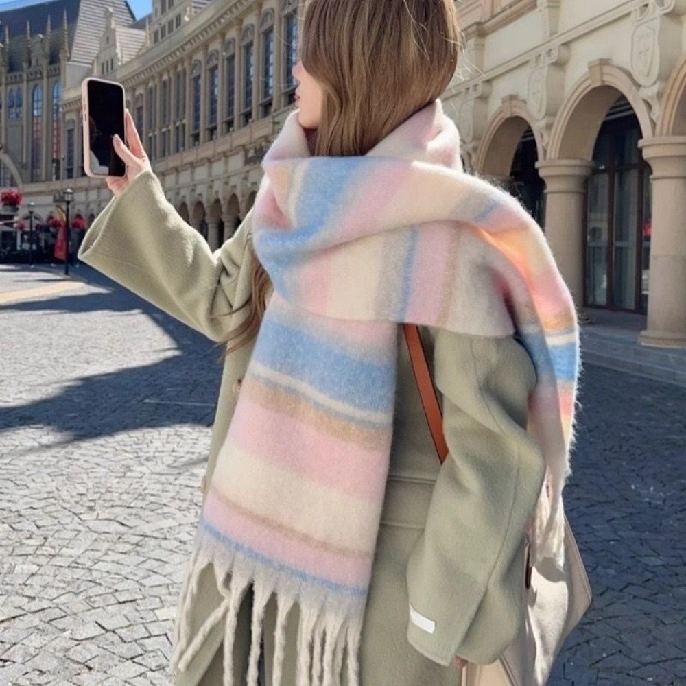 Elegante Bufanda de Lana con R - Wool Scarf Men reseña y precio