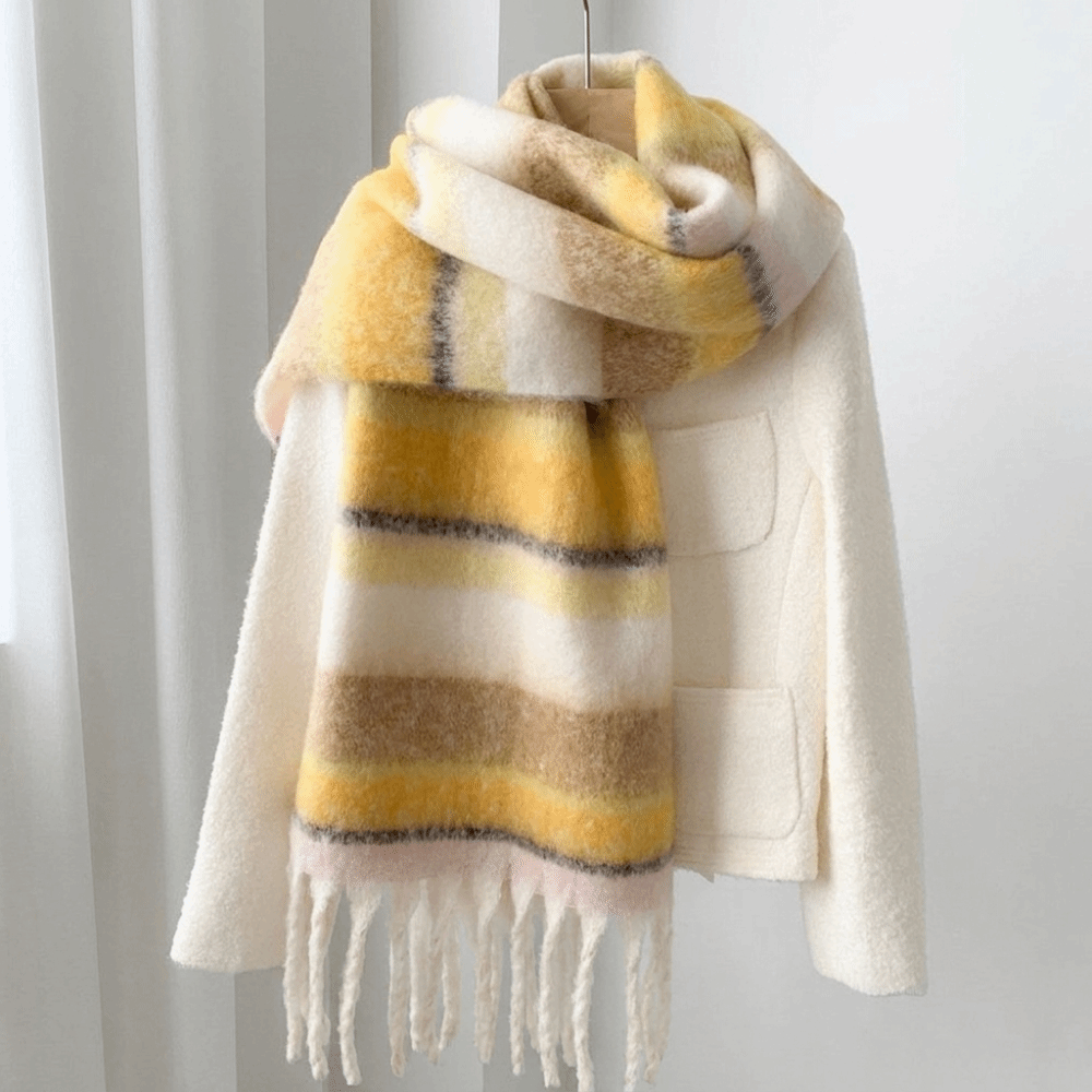 Elegante Bufanda de Lana con R - Wool Scarf Men reseña y precio