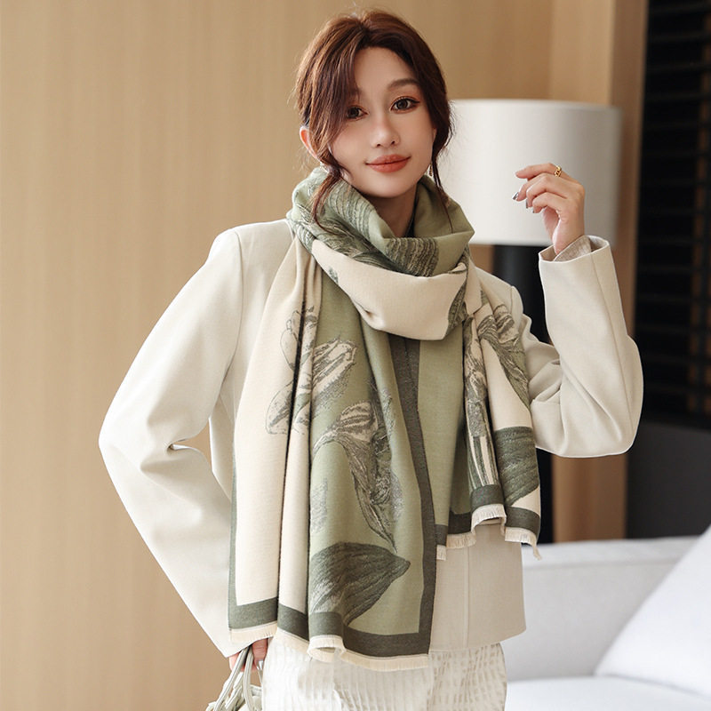 Bufanda de imitación de cachem - Cashmere Pashmina Wrap reseña y precio